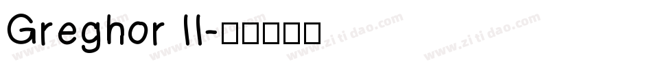 Greghor II字体转换